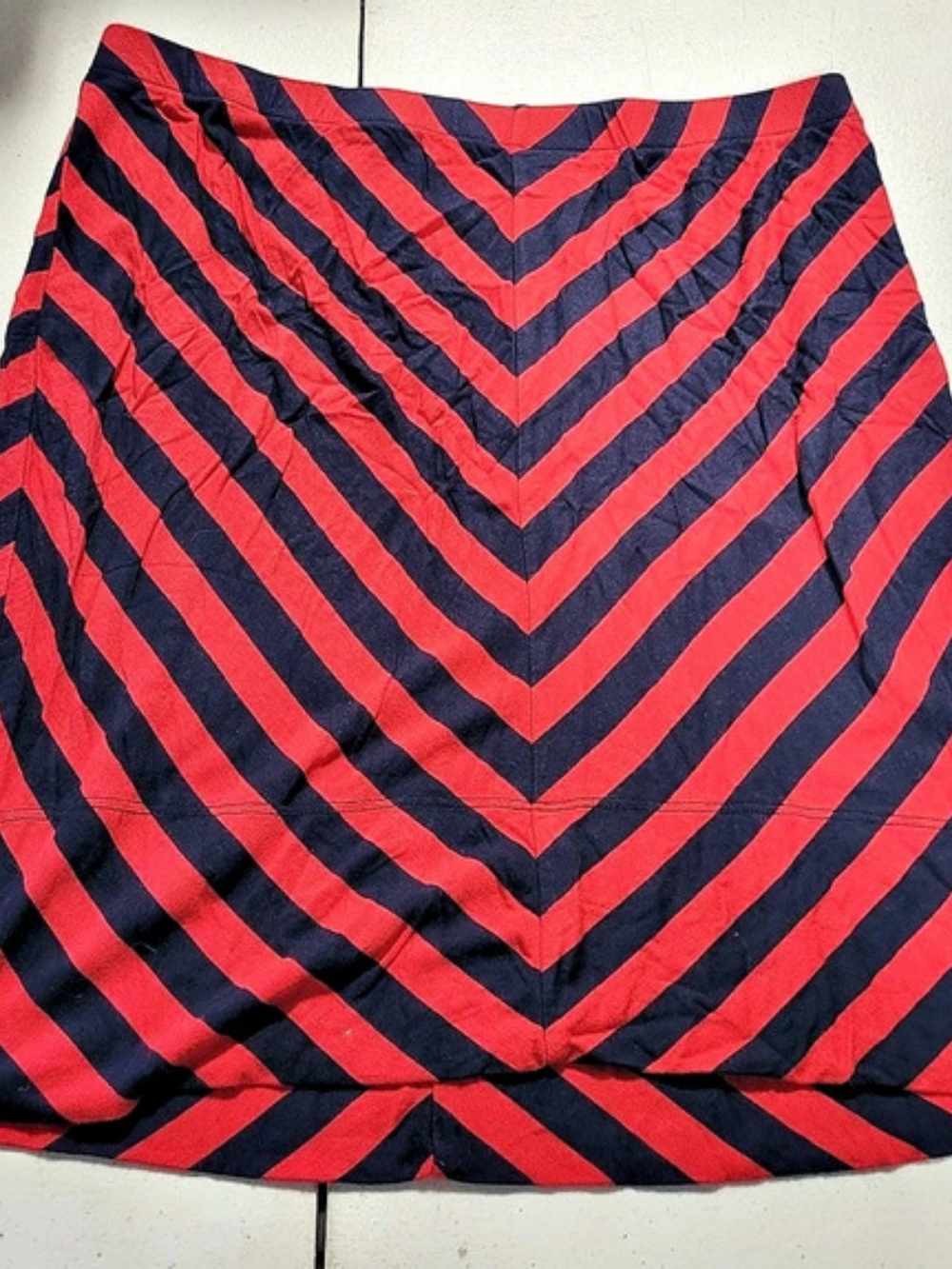 Merona Geometric Mini Skirt in Red & Blue Size Small